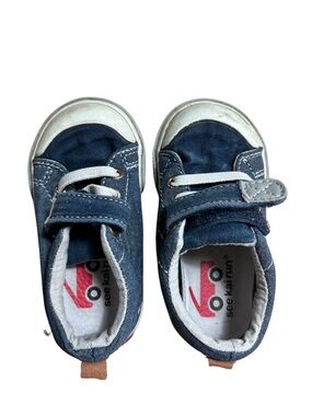 See Kai Run Navy Canvas Velcro Sneaker for Toddler
